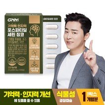 GNM자연의품격 기억력 인지력 포스파티딜세린 징코 PS / 비타민E 은행잎추출물, 1박스, 60캡슐