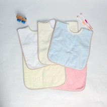 키즈힐 유아 세안타올 어린이집수건 세안턱받이 아기타올 워시빕, 핑크, 1개