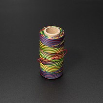 가죽공예 ONTON 초사 레인보우 초실 왁스실 무지개 스티칭