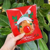 피크닉앤패키지 크리스마스선물포장산타포장봉투, 루돌프opp(접착), 10장
