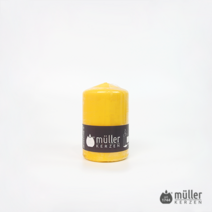 엘캔들 [독일 muller-KERZEN] BSS 무향 필라 캔들 양초 필라초 M 8가지 색상, 1개, 옐로우
