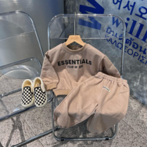 키즈 에센셜트레이닝복세트 상하복 봄 가을 맨투맨 조거팬츠 아기 돌전후