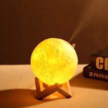 3D 달 무드등 가습기 인테리어 LED USB 초음파 차량용 탁상용 사무실