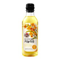 CJ제일제당 풍미 백설 카놀라유 캠핑식용유 500ml 업소용 전부침 새우튀김 식용류오일, 1개
