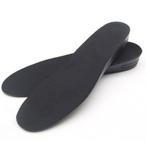 여성용 우레탄 키높이깔창 3cm 검정 족저근막염두 기능성 오다리