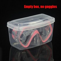 프리다이빙마스크 스노쿨링 수쿠버수경 스쿠버 다이빙 스키 고글 용 휴대용 방수 보관 케이스, 빈 상자 고글 없음