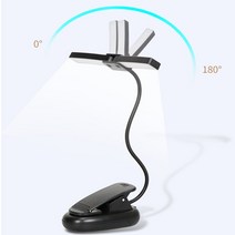 18LED 투헤드 보면대 악보 램프 독서등 북라이트 집게형스탠드, 상세페이지 참조