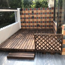 평상 만들기 야외 테라스 조립식 마루, 100x30x18 단계