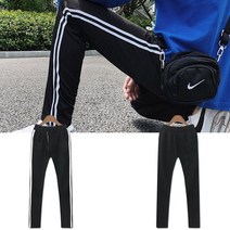 남자 이선 힙합 체육복 두줄 일자 밴딩 트레이닝 바지