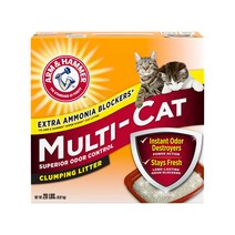 암앤해머 멀티캣 스트랭스 클럼핑 캣리터 고양이 벤토나이트 모래 9.07kg