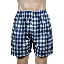 [VY] 남성 3부 잠옷 실내복 짧은 격자 패턴 반바지