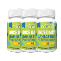Bariatric Choice 멀티비타민 캡슐 45mg 철분 90캡슐X3, 90캡슐(1통)X3