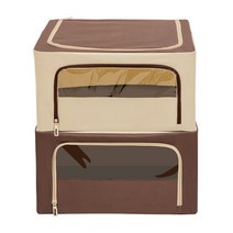 루마루 코리아 와이어 리빙박스 56L 10P, 베이지10P