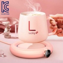 컵워머 머그워머 USB 온도유지, 핑크, 1개
