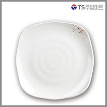 [돌산멜라민] 안개꽃연마블 신사각골사각접시 - 사각 접시 사라 (업소용그릇 멜라민그릇 예쁜그릇 식당접시 멜라민볼 멜라민찬기), 골사각접시