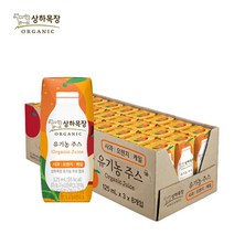 상하목장 유기농주스 3종 125ml x 12팩 무료배송/사과오렌지케일/사과딸기케일/사과블루베리케일, (사과딸기케일)