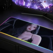 rgb 장패드 RGB 빛나는 마우스 패드 사무실 게임 홈 천막 키보드 초대형 두꺼운 멋진 노트북 사용자 정의, 05 y_01 Thickness 3MM