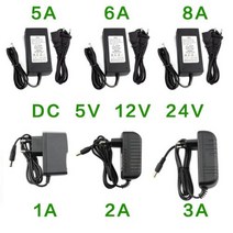전원 공급 장치 DC 5V 12 V 24V 1A 2A 3A 5A 6A 8A 볼트 충전기 v AC 어댑터 Led 스트립 램프 호버보드, EU Plug, 12V