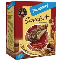 BICENTURY Sarialis+ 멀티 시리얼 satiating 바 위드 밀크 초콜릿 케이스 15.5g x4팩