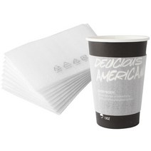 8온스 종이컵용 슬리브자켓 PE무지 1곽 100개입, 1개, 100개