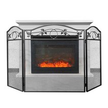 벽난로 안전망 전기 벽난로 화이어 스크린 Fireplace screen 벽난로 소품 난로 안전망 벽난로 악세사리 장작 화목 난로 보호망 펜스 팬스 벽난로 안전 철망 가드 울타리, 벽난로 안전망(화이어스크린)