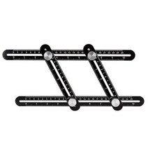 다중 각도 측정 눈금자 조정 가능한 세라믹 타일 구멍 코너 위치 도구 12 접는 각도기 타일 바닥 구멍 로케이터, 협력사, D