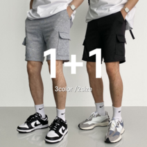 1+1 여름 카고 스웻 반바지 트레이닝 쭈리 스웨트 스웻 셋업 추리링 츄리닝 추리닝 반바지