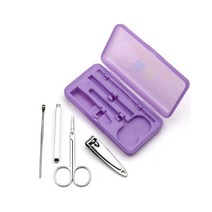 손톱깍이 5종세트 케이스 선물 판촉용 케이스색상랜덤, 1개