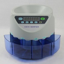 전자 코인 카운터 코인 분류기는 대부분의 국가에 적합합니다. 코인 디스플레이 총 코인 분류기 200 pcs/mi, 03 Blue
