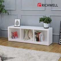 [리치웰] 하이그로시 화인 1단3칸책장, 상세 설명 참조