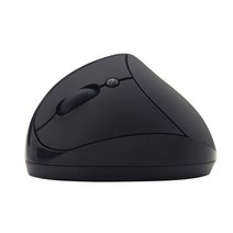 왼손잡이마우스 왼손무선마우스 음소거 수직그립 게임용 마우스 2.4g 인체 공학적 컴퓨터 usb mause small hand 6d optical gamer mice for pc, 검은색
