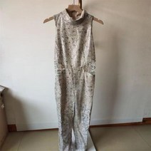 연예인 메쉬 패션 장식 조각 여성 점프 슈트 민소매 속이 빈 캐주얼 바지 정장