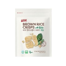 바삭(BASSAK) 바삭 유기농 현미&케일 누룽지 크래커, 80g, 10개