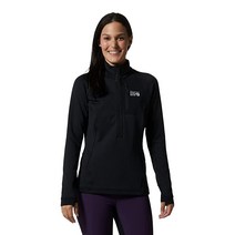 Mountain Hardwear 여성용 스탠다드 폴라텍 파워 그리드 하프 지퍼 재킷 나이트 아이리스 헤더 M