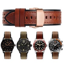 SEIKO 세이코 티쏘 시티즌 범용 시계 호환 20mm 22mm 24mm 소프트 가죽 스트랩 레더 워치 밴드 시계줄