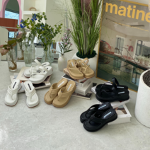 로디엠 감탄 쿠션 발편한 플랫폼 키높이 베이직쪼리 슬리퍼 베리헤리