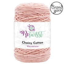 브랜드얀 리트위스트 체이니코튼 뜨개실, 7027번 핑크오렌지, 1개