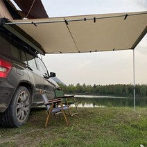 사이드 어닝룸 캠핑 차박 텐트 도킹 레이 카니발 어닝 스타렉스 캐노피 타프 그늘막, 2.5 x 2.5m 스카이 커튼