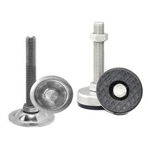 스텐조절좌 조절발 높이조절좌 레벨풋 높낮이 원형 고무캡, M16X100