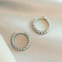 순금 링 귀걸이 여자 클래식 트위스트 모양의 금속 후프 어 액세서리 여성 고딕 파티 패션 쥬얼리 학생 선물