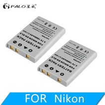 PALO 1600mAh EN-EL5 및 디지털 카메라 배터리 Nikon Coolpix P4 P80, [02] 2pcs, 02 2pcs battery