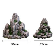 산 미니어처 DIY 조경 정원 자연 식물 냄비 어항 홈 장식 액세서리 인형, [01] 1 set