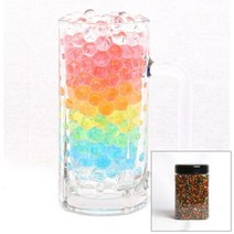 크리스탈볼 2mm 700g 케이스포함 하이드로 소일 워터젤 고흡수성수지 수정토 대체토양 수경재배 방향제 개구리알모양