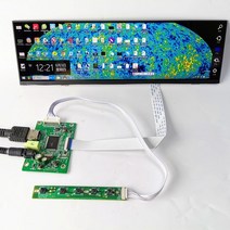 12.6 인치 긴 스트립 lcd 정전식 터치 스크린 1920515 hdmi for car raspberry aida64 sub display cpu gpu 서브모니터, LCD 드라이버 보드