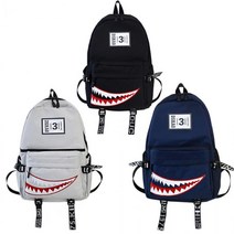 신학기 준비 상어 백팩 책가방 중학생 남자 여성 행용 고등학생 대학생