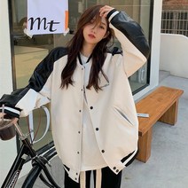 대박난박양 레더 오버핏 점퍼