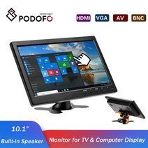 소형 휴대용 포터블 모니터 Podofo 10.1 TV 컴퓨터 디스플레이용 홈 초소형모니터, 협력사, 미국 플러그
