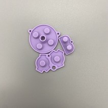 고품질 색상 게임 액세서리 고무 패드 버튼 실리콘 게임보이 어드밴스 gba용, 한개옵션1, 02 라이트 퍼플