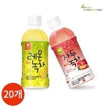 웰그린 레몬녹차 자두녹차 반반세트 340ml x 20PET, 단품