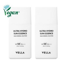 비건 선크림 벨라 끈적임없는 촉촉한 하이드로 선에센스 30ml 2개
